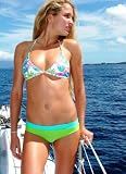 QUALITY MAUI WEAR WOMENS BIKINI SET. SIZES: S, M, L *EMBROIDERED*