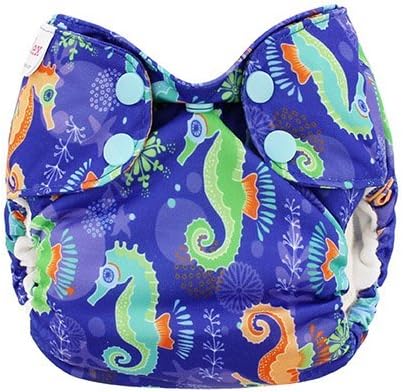 Blueberry Simplex All in One Diapers, Seahorse, Newborn