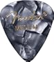 Fender 351 Premium Celluloid Guitar Picks, 12 Pack, Black Moto, Medium