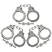 ArtCreativity 10.5 Inch Metal Handcuffs for Kids - Pack of 3 - Steel Pretend Play Toy Hand Cuffs with 2 Keys - Fun Party Favor, Stage or Costume Prop, Goody Bag Filler, Gift for Boys and Girls