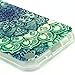 Urberry Touch 5 Case, Tpu Soft Cover for Ipod Touch 5, Green Leaf Pattern Case with a Free Stylus