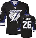 Martin St. Louis Youth Jersey: Reebok Black #26 Tampa Bay Lightning Youth Replica Jersey