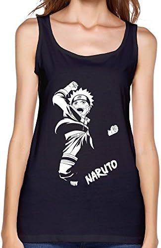 JeFF Naruto Uzumaki Naruto Women Tanks Black XX-Large