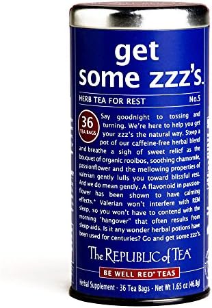 The Republic of Tea Get Some ZZZ's Herb Tea 36-Count 1.65 oz each (3 Items Per Order)