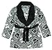 Disney Star Wars Boys Plush Fleece Bath Robe Gray and Black