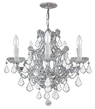 Crystorama Lighting 5044-PB-CL-SAQ 3 Light Traditional Crystal
