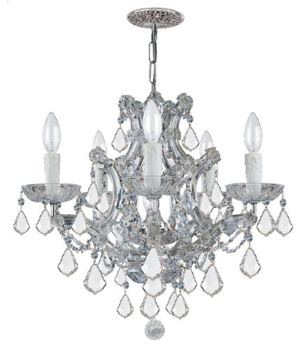 Crystorama Lighting 5044-PB-CL-SAQ 3 Light Traditional Crystal