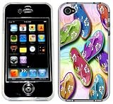 Flip Flops Sandals Shoes Handmade iPhone 4 4S Full Hard Plastic Case