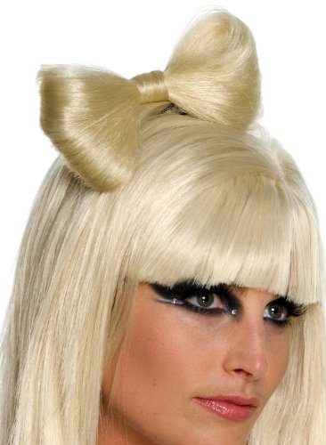 Lady GAGA Straight Blonde Wig With Bangs, Officially Licensed Lady Gaga Long Blonde Wig