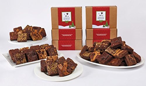 Merry Christmas Gourmet Brownie Gift Sampler - 72 Brownies