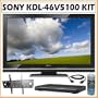 Sony BRAVIA V-Series KDL-46V5100 46-Inch 1080p 120Hz LCD HDTV + TV Accessory Kit