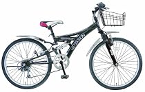 JEEP(ジープ) 24インチ6段変速Wサスジュニア用マウンテンバイクJE-24WS  ブラック JE-24WS