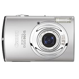 Canon IXUS 860 IS Digital Camera - Silver (8.0MP, 3.8x Optical Zoom) 3.0" LCD