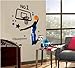Kappier® Giant Jumping Basketball Superstar - I Am a Champion Peel & Stick Wall Decals