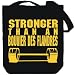 Canvas Tote Bag Black  STRONGER THAN A Bouvier Des Flandres  Dogs
