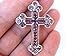 Cute Purple Amethyst Crystal Cross Detail Pin title=