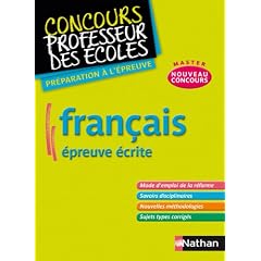 Fran�ais �preuve �crite - Pr�paration au nouveau concours CRPE