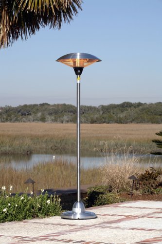 Stainless Steel Floor Standing Round Halogen Patio Heater
