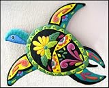 Decorative Hand Painted Metal Turtle Garden Art - 16
