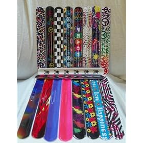  Slap Bracelets - Set of 18 Cool Designs