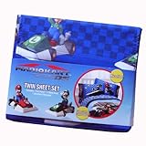 マリオカート／スーパーマリオ　子供用寝具　カバーリング3点（シーツと枕カバー）セット
