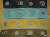 BLACK / AQUA / GOLD BALIKU SARONG