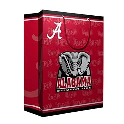 Alabama Crimson Tide NCAA Medium Gift Bag (9.75 Tall) by Pro Specialties Group
