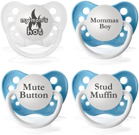 Personalized Pacifiers Expression Pacifiers, 4 Pack - Option 4