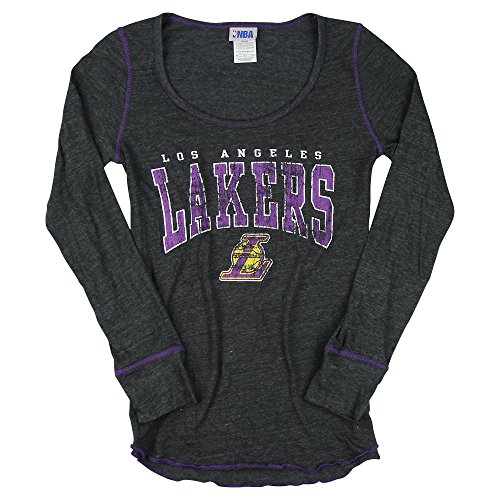 Women's NBA Team Fashion Long Sleeve T-Shirt (Los Angeles Lakers, Medium)