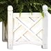 DMC C70202 14-Inch White Chippendale Planter