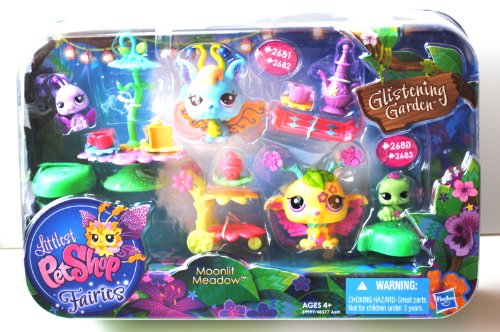 Littlest Pet Shop Fairies Glistening Garden Moonlit Meadow Playset Littlest Pet Shop Fairies Glistening Garden Moonlit Meadow Playset