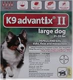 Bayer Advantix II, Large Dogs, 21 to 55-Pound, 4-Month