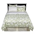 Casual Home Green/Yellow Floral Bed in a Bag - King