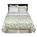 Casual Home Green/Yellow Floral Bed in a Bag - Cal King
