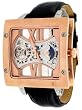 Adee Kaye #AK6019-MRG Men's 50 x 50 mm Rose Gold Tone Mechanical Skeleton Sun Moon Watch