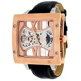 Adee Kaye #AK6019-MRG Mens 50 x 50 mm Rose Gold Tone Mechanical Skeleton Sun Moon Watch by Adee Kaye