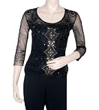 Womens Cocktail Prom Party Black Top Tunic Net Dress Formal Evening Rajrang India