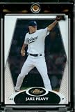 2008 Topps Finest # 60 Jake Peavy - San Diego Padres - Premium Baseball Card in Protective Screw Down Display