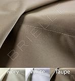 Brielle 100-Percent MicroModal from Beech Premium Sateen Sheet Set, Queen, Taupe