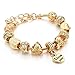 Long Way Women Gold Plated Snake Chain Bracelet 