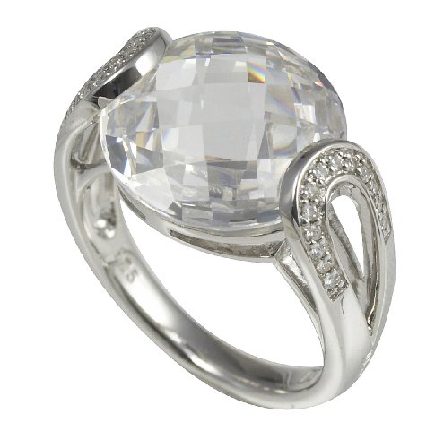 Merii Damen-Ring 925 Sterlingsilber rhodiniert Zirkonia wei&szlig; Gr. 60 (19.1) M0536R/90/03/60 Preisvergleich