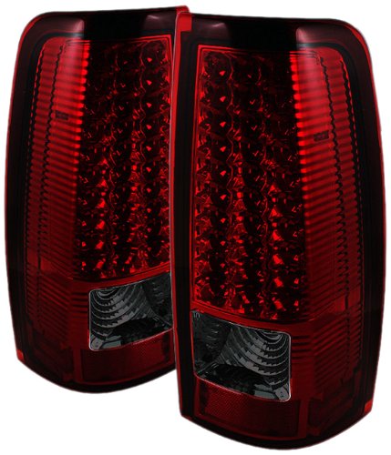 Spyder Auto ALT-ON-CS99-LED-RS Chevy Silverado 1500/2500/3500 and GMC Sierra 1500/2500/3500 Red/Smoke LED Tail Light