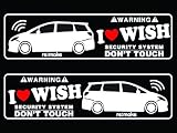 ウィッシュ　20系　リメイクラブセキュリティステッカー I WiSH