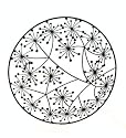 Huge Metal Round Cow Parsley Garden Wall Art