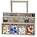 Akro-Mils TiltView Plastic Storage Cabinet with 3 Tilt Out Bins, Horizontal Plastic Parts Organizer, Teacher Toolbox, and Office Supply Organizer, 23-5/8