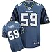 Aaron Curry Jersey: Reebok Navy Replica #59 Seattle Seahawks Jersey - XX-Large