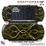 Abstract 01 Yellow WraptorSkinz Skin and Screen Protector Kit fits Sony PSP ....