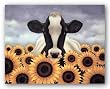 Surrounded By Sunflowers by Lowell Herrero 9.5"x7.5" Art Print Poster