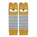 Fly-love® 6pairs Combed Cotton Cartoon Bear Infant Toddler Leg Sleeve Warmers Socks Protector Warmer For Baby Knee Pads
