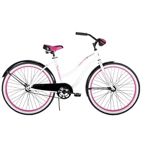 Huffy Women's Karaoke AMP Bike, White, 26-Inch